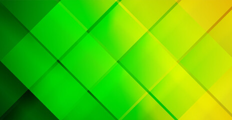 Abstract. Geometric shape yellow and green overlab background. Vector.