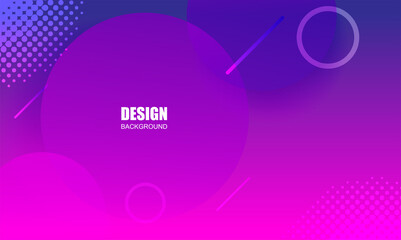 Abstract. Geometric shape purple and blue overlab background. Vector.