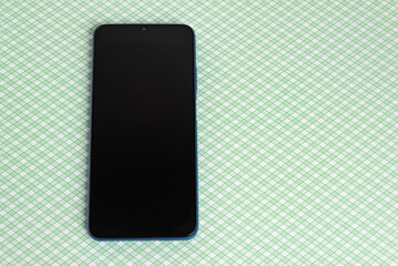 New cell phone over colorful background