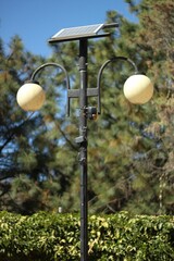 street lamp in the park