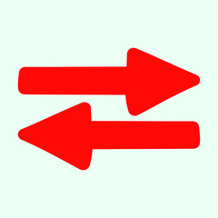 Red arrow icon vector EPS- 10