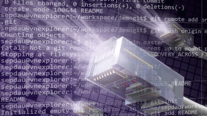 Internet cable and first world wide Web source code