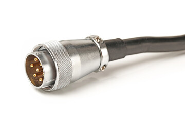 power plug on white background