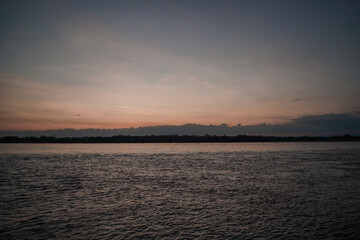 Fototapeta na wymiar Sunset over the Magdalena River