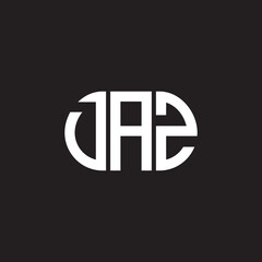 DAZ letter logo design on black background. DAZ creative initials letter logo concept. DAZ letter design.
