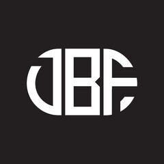 DBF letter logo design on black background. DBF creative initials letter logo concept. DBF letter design.