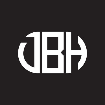 DBH letter logo design on black background. DBH creative initials letter logo concept. DBH letter design.