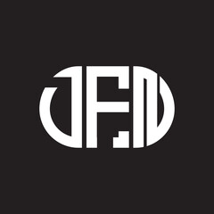 DFN letter logo design on black background. DFN creative initials letter logo concept. DFN letter design.