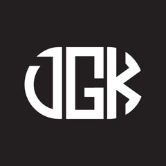 DGK letter logo design on black background. DGK creative initials letter logo concept. DGK letter design.