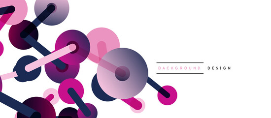 Network concept abstract background. Dots connection. Big data idea. Business template for wallpaper, banner, background or landing