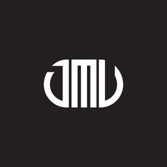 DMV letter logo design on black background. DMV creative initials letter logo concept. DMV letter design.