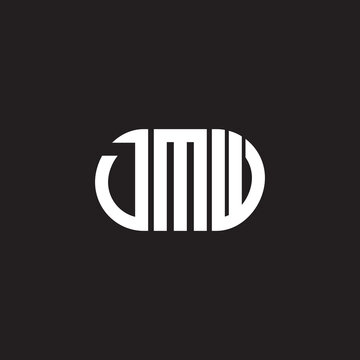 DMW letter logo design on black background. DMW creative initials letter logo concept. DMW letter design.