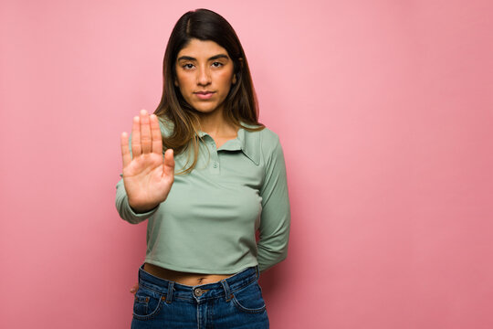 Upset woman wants a break