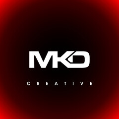 MKD Letter Initial Logo Design Template Vector Illustration