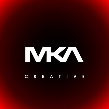MKA Letter Initial Logo Design Template Vector Illustration