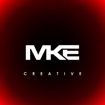 MKE Letter Initial Logo Design Template Vector Illustration