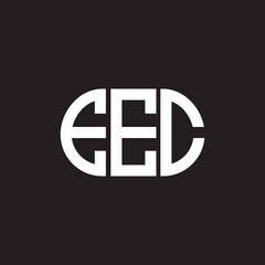 EEC letter logo design on black background. EEC creative initials letter logo concept. EEC letter design.