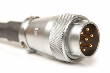 power plug on white background