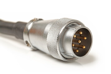 power plug on white background