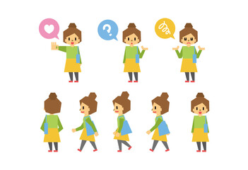 人物　アイコン　角人間