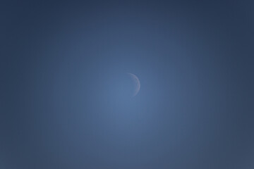 moon in the sky daytime