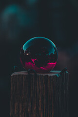 red glass sphere