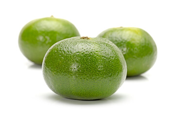 mandarin orange isolated on white