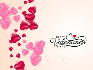Happy Valentines day stylish love background design