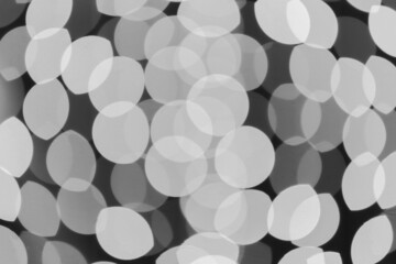 Abstract blurred black and white bokeh background