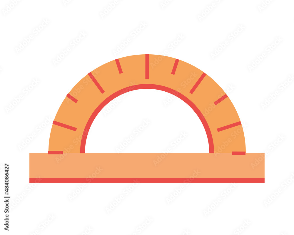 Poster protractor supply icon