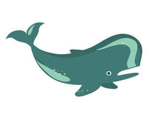 Fototapeta premium whale cartoon icon
