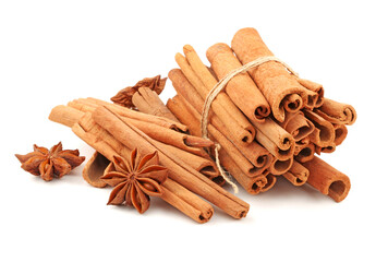 cinnamon sticks and anise stars