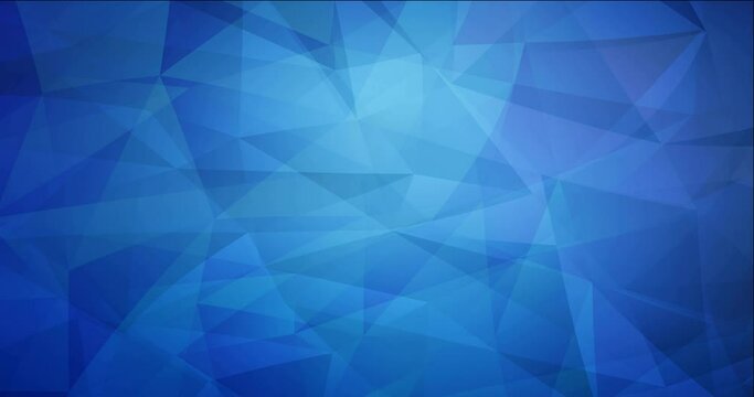 4K looping dark blue polygonal flowing video. High-quality clip in twirl style with gradient. Flicker for designers. 4096 x 2160, 30 fps. Codec Photo JPEG.