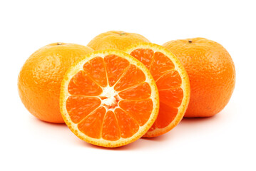 tangerine  isolated on white background