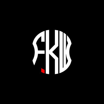 FKW letter logo creative design. FKW unique design