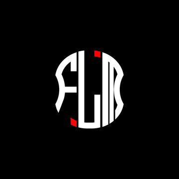 FLM letter logo creative design. FLM unique design