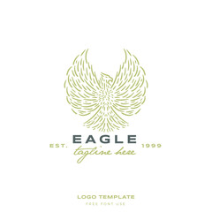 logo eagle animal  premium vector