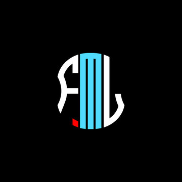 FML letter logo creative design. FML unique design