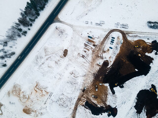 Road construction Kekava Bypass. New section of the road A7 Riga – Bauska and a part of the...