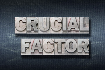 Naklejka premium crucial factor den