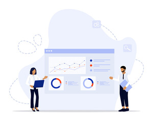 Setup analytics concept illustration