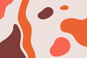 Abstract geometric art background with figures, trendy colors of modern art in abstract modern style for posters, postcards, banners. Vector illustration