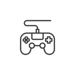 Game controller line icon