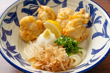 鶏天ざるうどん（アップ）