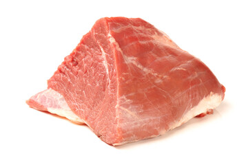 Fresh raw beef steak with rosemary isolated on white background