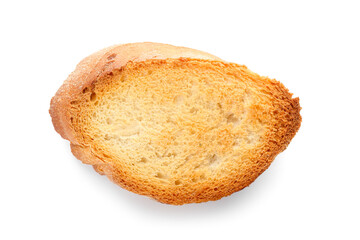 Fresh crouton isolated on white background