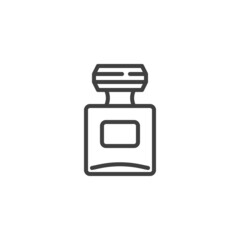 Perfume bottle line icon