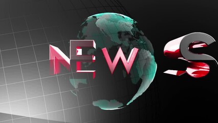 news abstract backgrounds earth animation globe background - Powered by Adobe