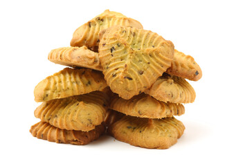 Cookies on a white background