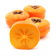 persimmon isolated on white background